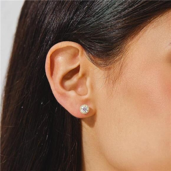 Certified Moissanite Stud Earrings 0.5ct-2count Simulated Diamond Earrings Gift - Picture 3 of 7